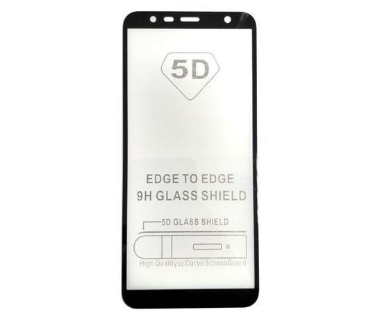 Защитное стекло для Samsung Galaxy J6+/J4+ (Borasco, черное) (35397)