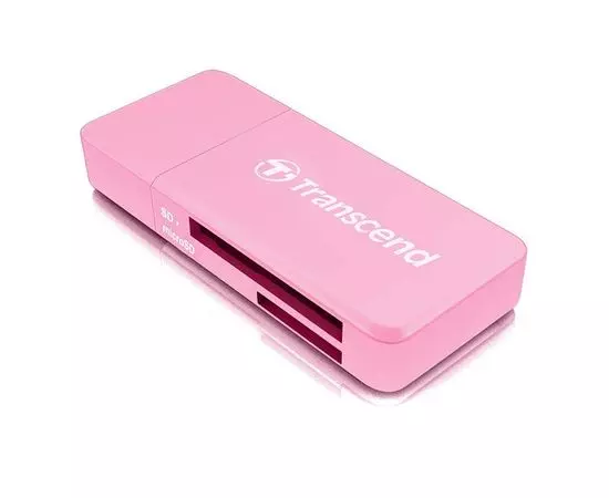 Картридер внешний USB3.0 Transcend TS-RDF5 Pink (TS-RDF5R), фото 2