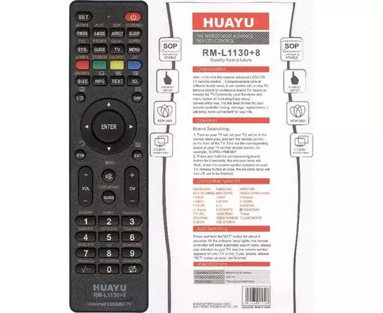 Пульт универсальный для LCD LED TV RM-L1130+8 (Huayu) (HRM1342)