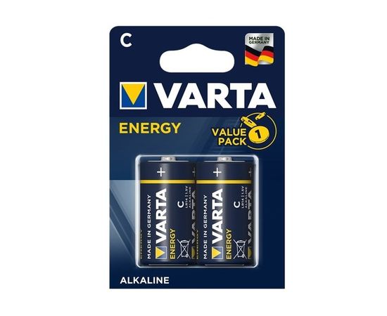 Батарейка C (LR14) VARTA ENERGY - 2шт в упаковке, цена за 2шт. (4114)