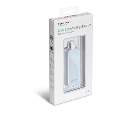 Сетевая карта (USB2.0) 10/100 Mbit, TP-Link UE200, белый, фото 5