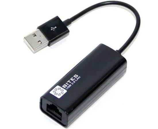 Сетевая карта (USB2.0) 10/100 Mbit, 5bites UA2-45-02BK, черный