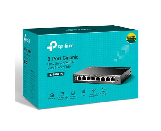 Коммутатор TP-Link TL-SG108PE, фото 4
