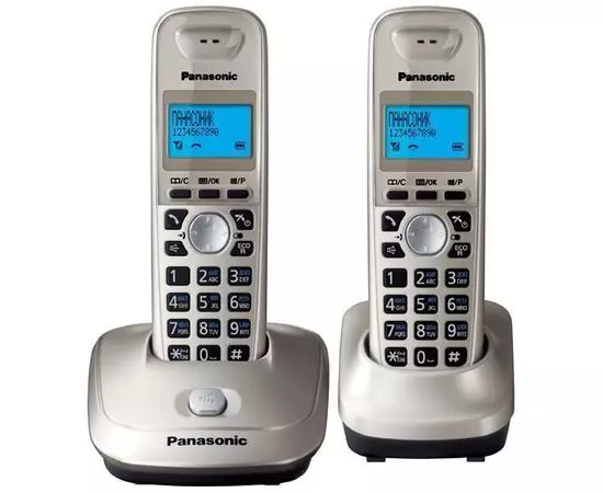Телефон DECT Panasonic KX-TG2512RUN Platinum, серебристый