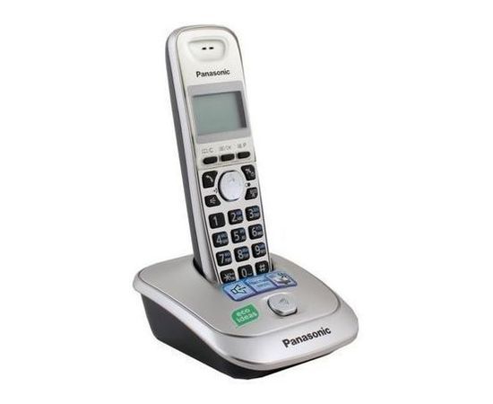 Телефон DECT Panasonic KX-TG2511RUN Platinum, серебристый