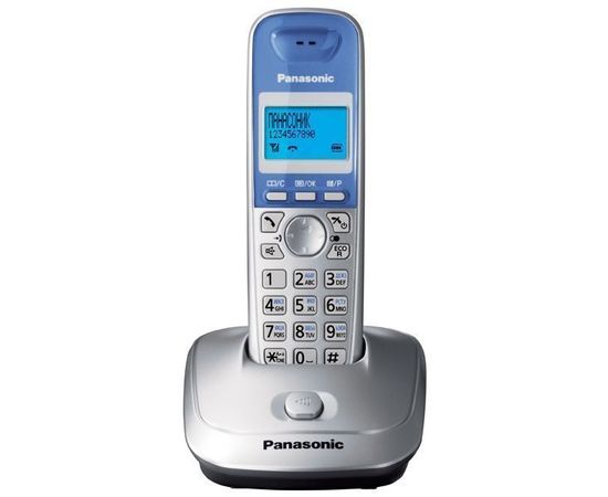 Телефон DECT Panasonic KX-TG2511RUS Silver, серебтистый