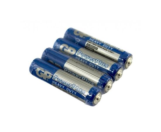 Батарейка (размер AAA, R03) GP Power Plus - упаковка 4шт, цена за 4шт (GP 24CEBRA-2S4)