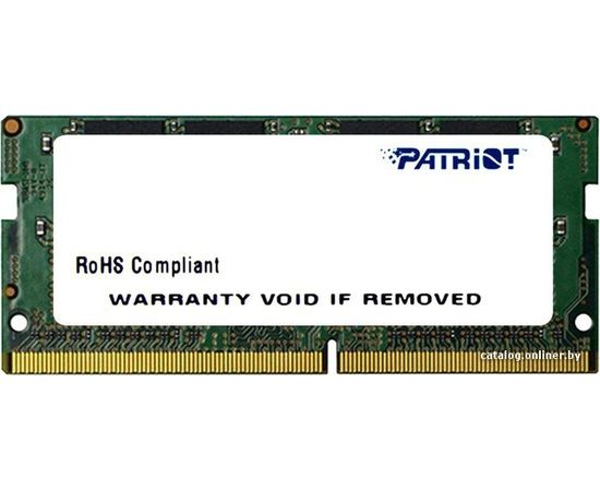 Оперативная память для ноутбука 8Gb DDR4-2400MHz (Patriot) (PSD48G213381S)