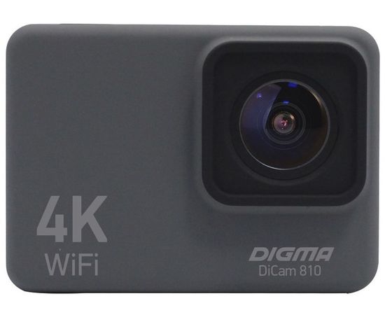 Экшн-камера Digma Dicam 810 серый (DC810)