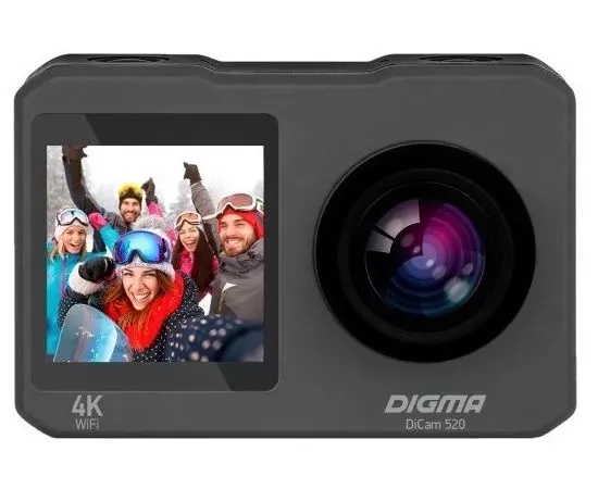 Экшн-камера Digma Dicam 520 серый (DC520)