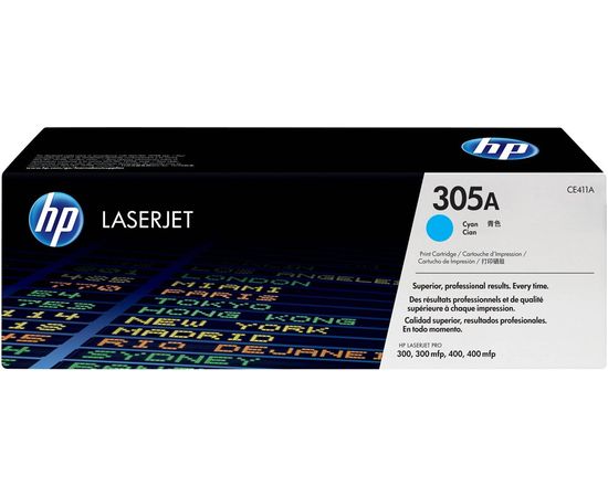 Картридж HP 305A (тонер-картридж голубой) Cyan (CE411A)