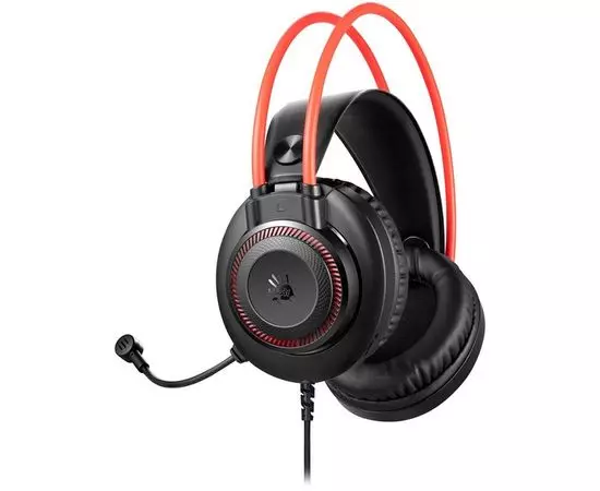 Наушники с микрофоном A4 Tech Bloody G200 черный/красный (G200 Black/Red), фото 2