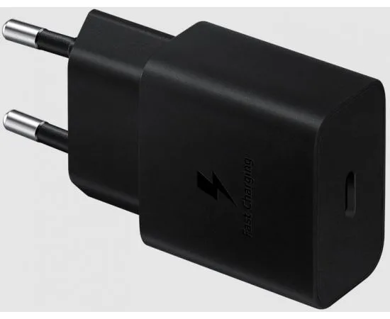 Зарядное устройство Samsung, USB C, PD2.0(15W) + кабель Type-C, черный (EP-T1510XBEGRU), фото 2