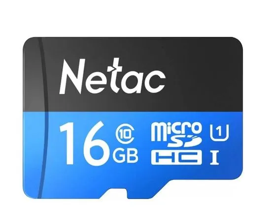 Карта памяти MicroSDHC 16Gb Class 10 UHS-I без адаптера (Netac P500 Standart) (NT02P500STN-016G-S)