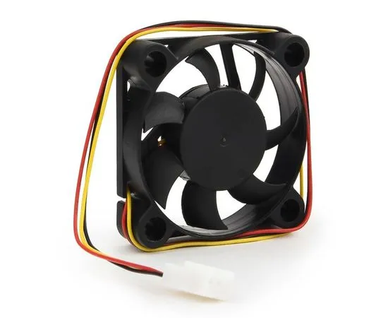 Кулер для корпуса Gembird 50x50x10, втулка, 3 pin, провод 25 см (827), фото 2