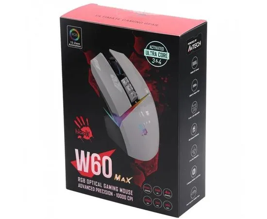 Мышь A4 Tech Bloody W60 MAX белый (Bloody W60 Max WHITE), Цвет: Белый, фото 5