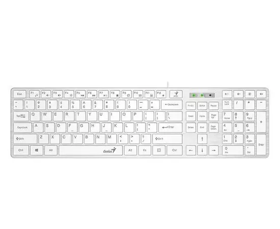 Клавиатура Genius SlimStar 126 White USB, белый (31310017418)