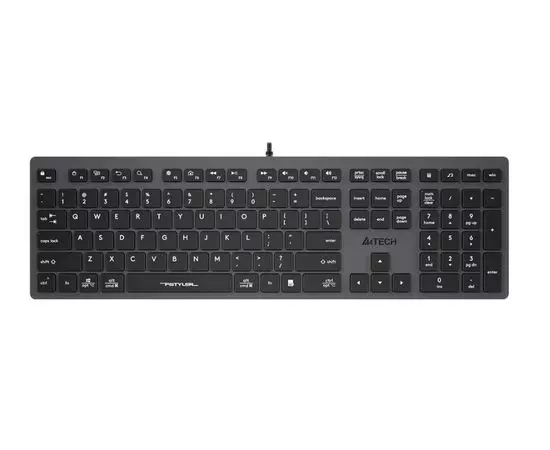 Клавиатура A4 Tech Fstyler FX50 slim Multimedia USB, серый