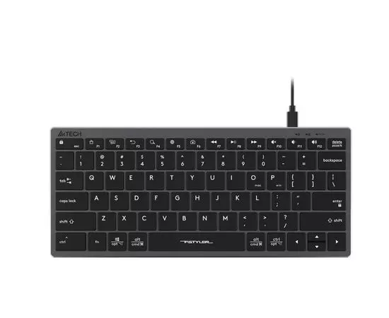 Клавиатура A4 Tech Fstyler FX51 slim Multimedia USB, серый, фото 2