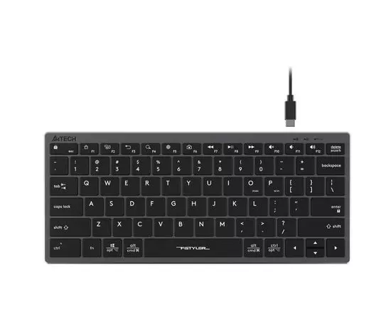 Клавиатура A4 Tech Fstyler FX51 slim Multimedia USB, серый, фото 3