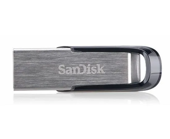 USB Flash-накопитель 64Gb USB 3.0 (SanDisk, CZ73 Ultra Flair) Metal, серебристый/черный (SDCZ73-064G-G46)