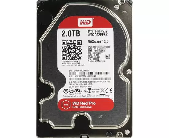 Жесткий диск Western Digital 2Tb Red Pro (WD2002FFSX)