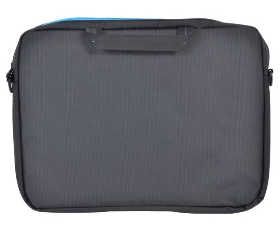 Сумка для ноутбука 15,6" Continent CC-201 серый с голубой отстрочкой (CC-201 GB), фото 3