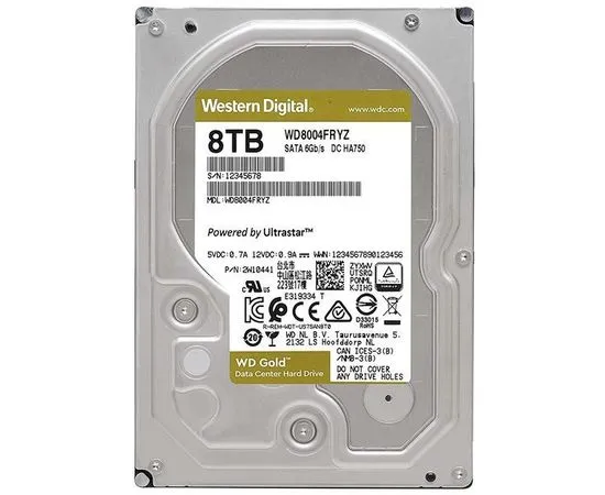 Жесткий диск Western Digital 8Tb Gold (WD8004FRYZ)