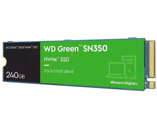 Накопитель SSD M.2 240Gb Western Digital Green SN350 (WDS240G2G0C)