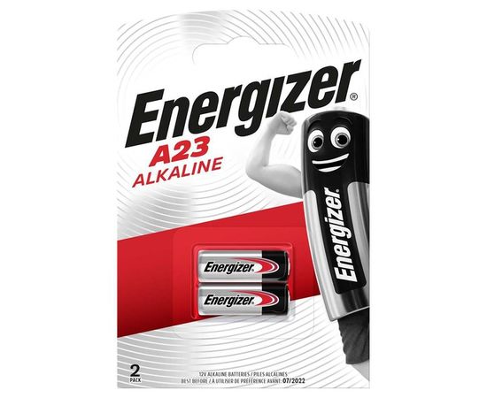 Батарейка (размер A23) Energizer - упаковка 2 шт, цена за 2шт (EN MN23AE/2BL)