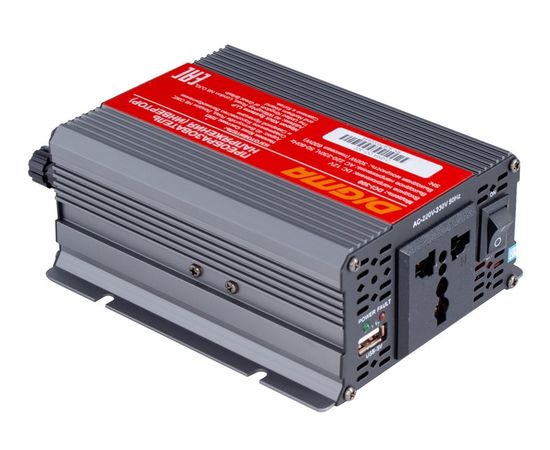 Инвертор 12V -> 220V, мощность 300Вт (Digma, DCI-300), фото 3