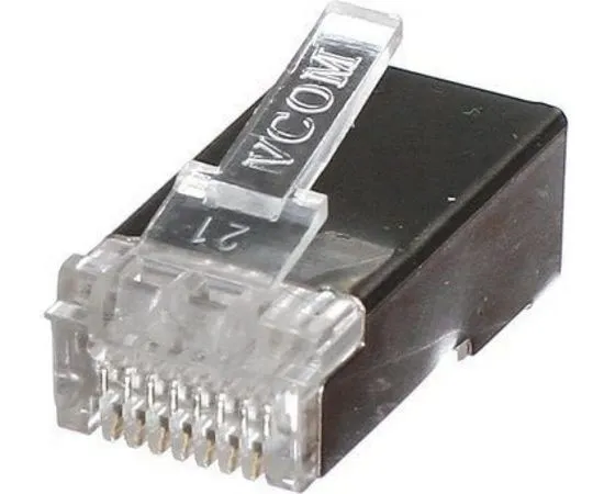 Коннектор RJ-45 (8P8C) FTP кат.5e, экранированный (VCOM) упак. 20 шт. цена за 20 шт (VNA2230-1/20), фото 2