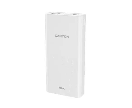 Внешний аккумулятор Canyon PB-2001 20000mAh, White, белый (CNE-CPB2001W)