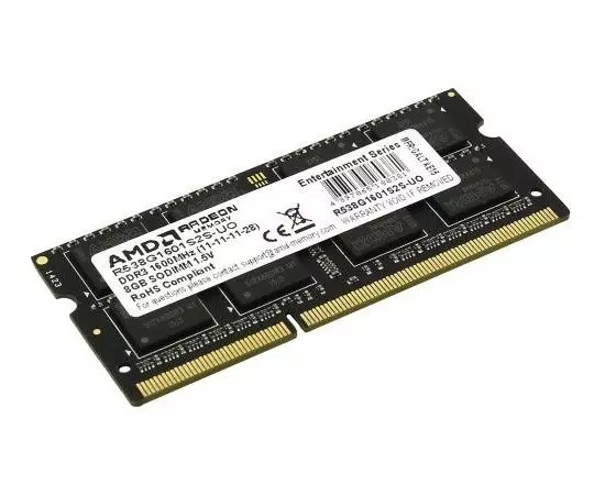 Оперативная память для ноутбука 8Gb DDR3-1600MHz (AMD, OEM) (R538G1601S2S-UO)
