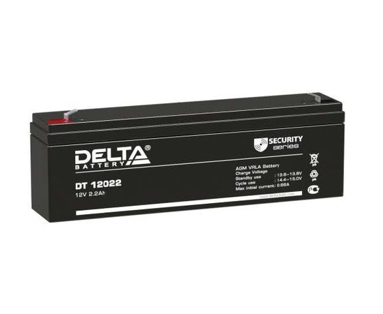 Батарея для ИБП, 12V, 2,2Ah (Delta) (DT 12022)