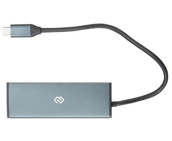 USB-разветвитель (хаб) USB Type-C -> USB3.0, 3 порта + Type-C, Digma, темно серый (HUB-3U3.0С-UC-G), фото 2