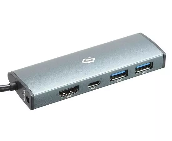 USB хаб Док-станция для ноутбука Digma HUB-2U3.0СH-UC-G, Type-C