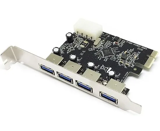 Плата расширения PCI-E x1 -> USB 3.0, 4 ports (ASIA) (ASIA PCIE 4P USB3.0)