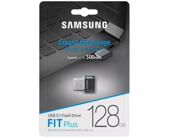 USB Flash-накопитель 128Gb USB 3.1 (Samsung Fit Plus) (MUF-128AB/APC), фото 2