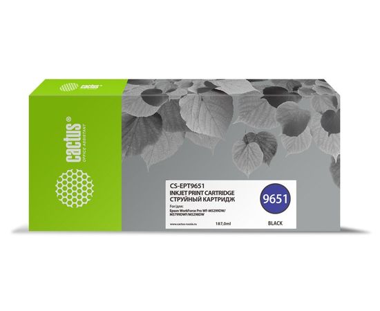 Картридж Epson EPT9651 Black, черный (Cactus) (CS-EPT9651)