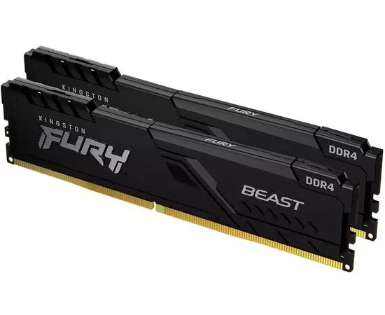 Оперативная память Kingston 2x16Gb DDR4-2666MHz Fury Beast Black (KF426C16BB1K2/32)