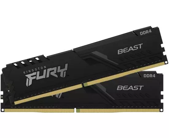 Оперативная память Kingston 2x16Gb DDR4-3200MHz Fury Beast Black (KF432C16BBK2/32)