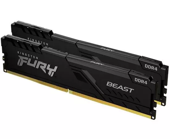 Оперативная память Kingston 2x16Gb DDR4-3600MHz Fury Beast Black (KF436C18BBK2/32)