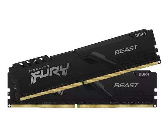 Оперативная память Kingston 2x16Gb DDR4-3200MHz Fury Beast Black (KF432C16BB1K2/32)