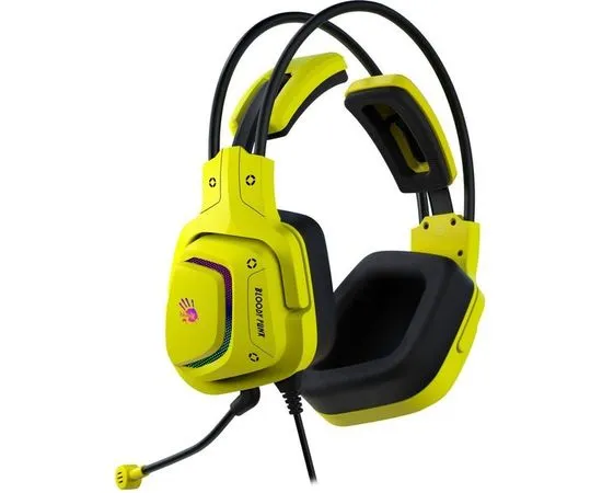 Наушники с микрофоном A4 Tech Bloody G575 PUNK, желтые, фото 3