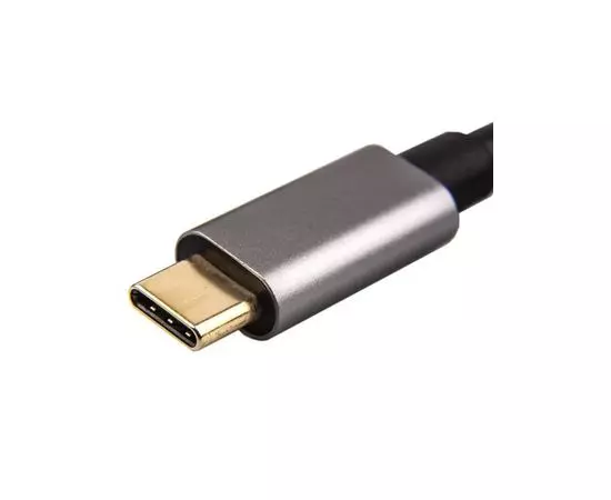 Переходник USB Type-C (M) -> VGA (F), VCOM, серый (CU421T), фото 2