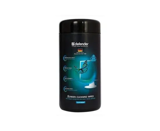 Чистящие салфетки для TFT влажные (Defender, 100шт) (30320)