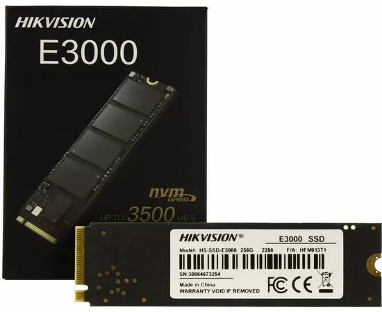 Накопитель SSD M.2 256Gb Hikvision E3000 (HS-SSD-E3000/256G)