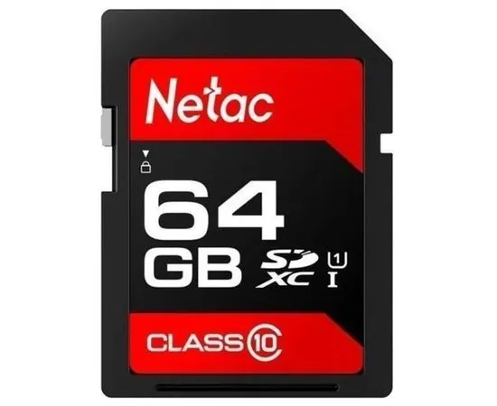 Карта памяти SDXC 64Gb class 10 UHS-I U1 (Netac P600) (NT02P600STN-064G-R)