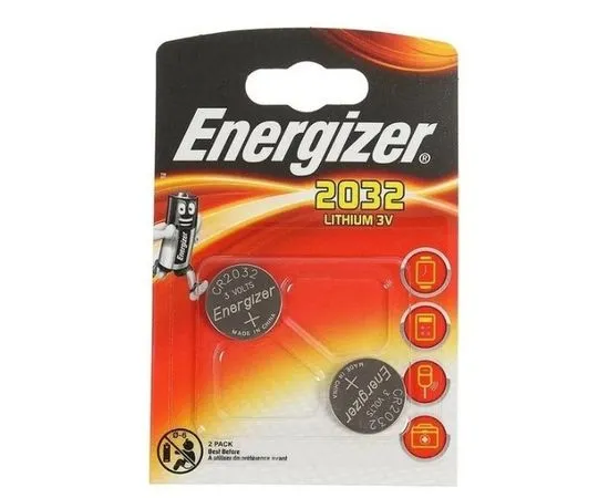 Батарейка CR2032 Energizer упаковка 2шт. цена за 2шт. (EN CR2032/2BL)
